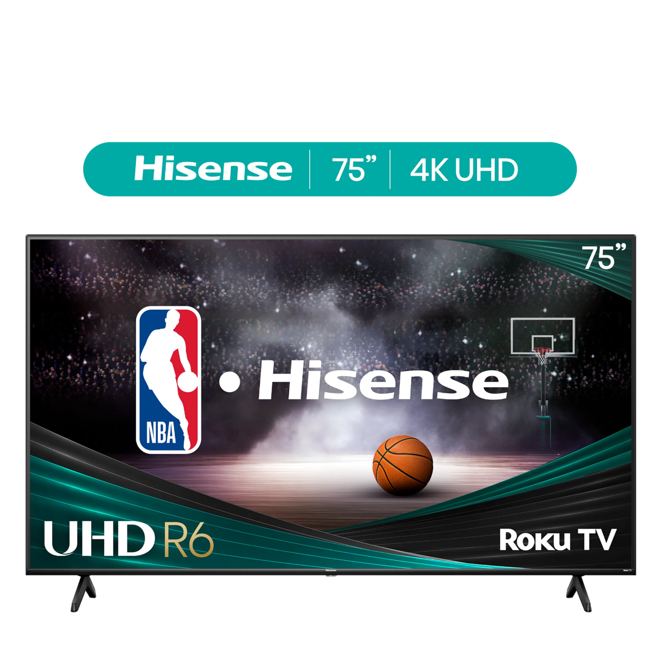 Hisense 75" Clase 4K UHD LED Roku Smart TV HDR 75R6E1 - photo 2