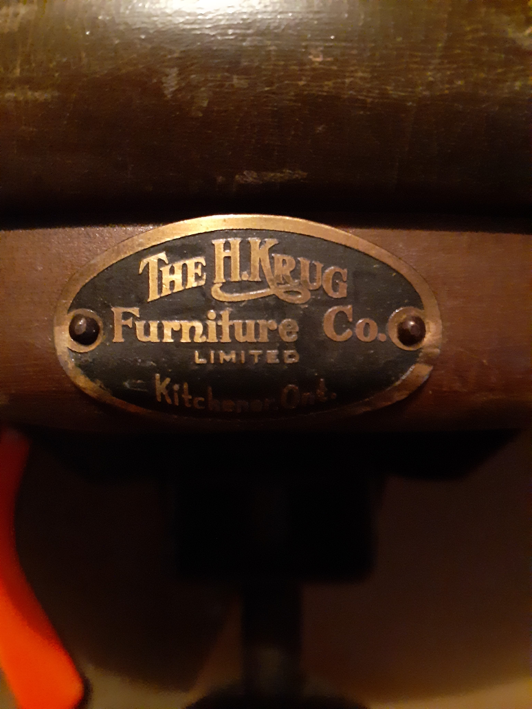 Vintage H. Krug Furniture Co. Ltd. Swivel Office Chair - photo 3