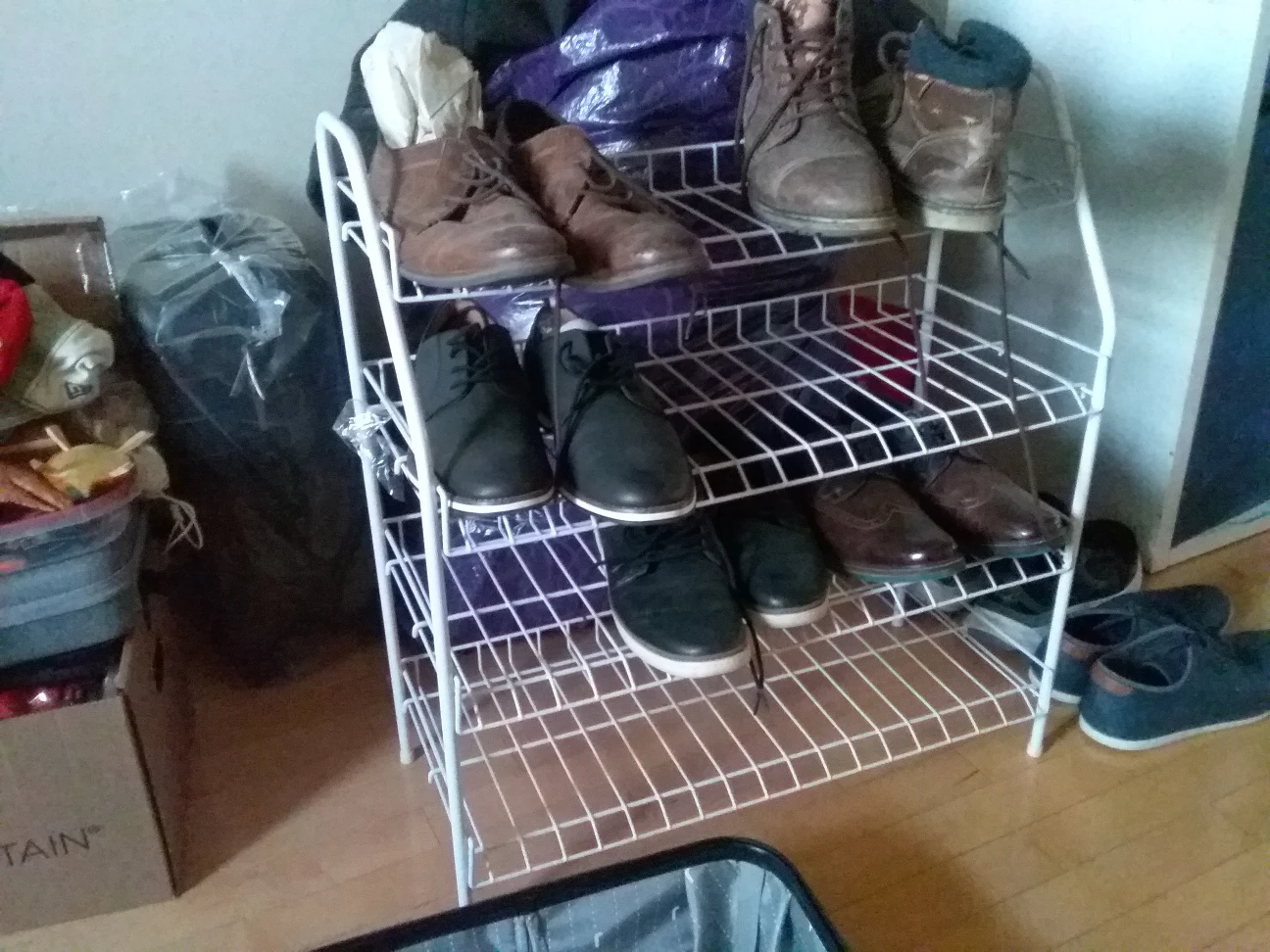 Four-Tier Wire Shoe Rack