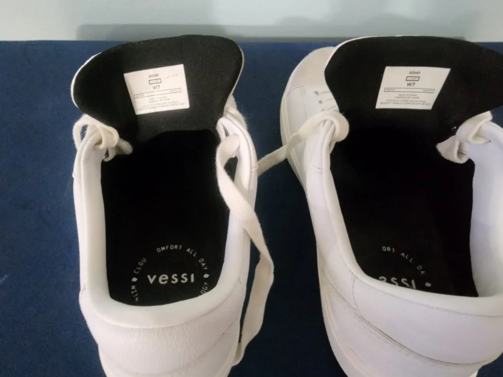SOHO Vessi Women's White Sneakers - Size 7 image indicator(3)