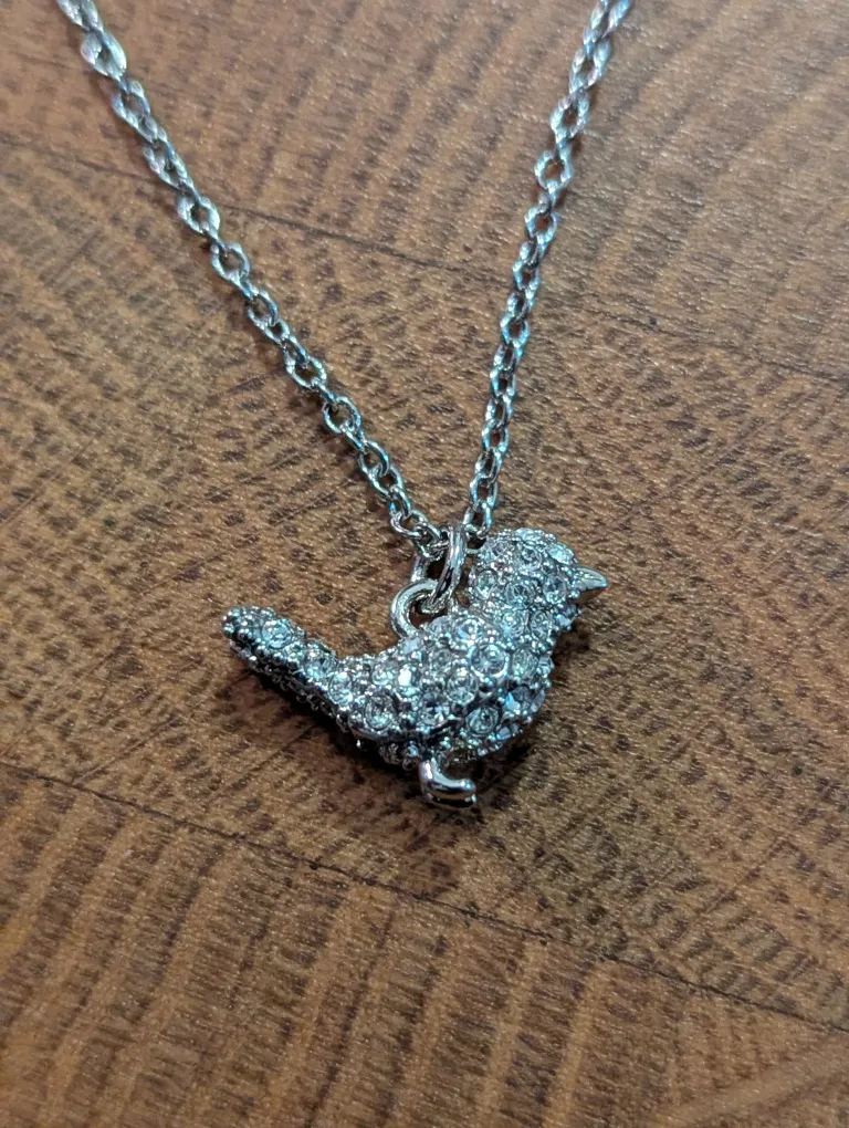 Betsey Johnson Bird and Heart Necklace image indicator(4)