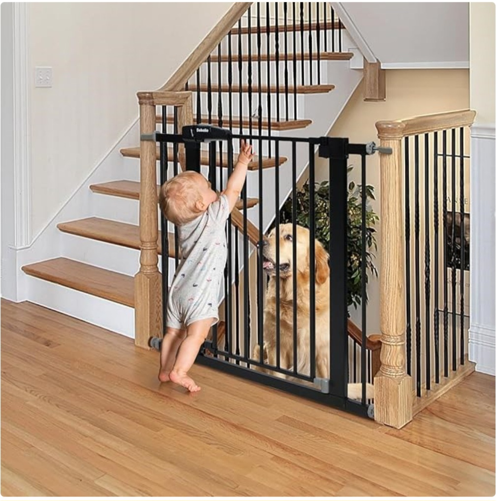 Bobellio Black Metal Baby Safety Gate