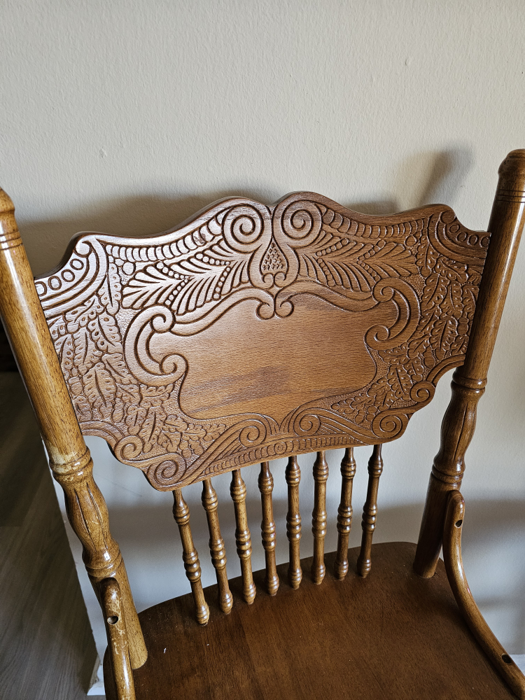 Pair of Antique Carved Wood Bar Stools 🧡 - photo 2