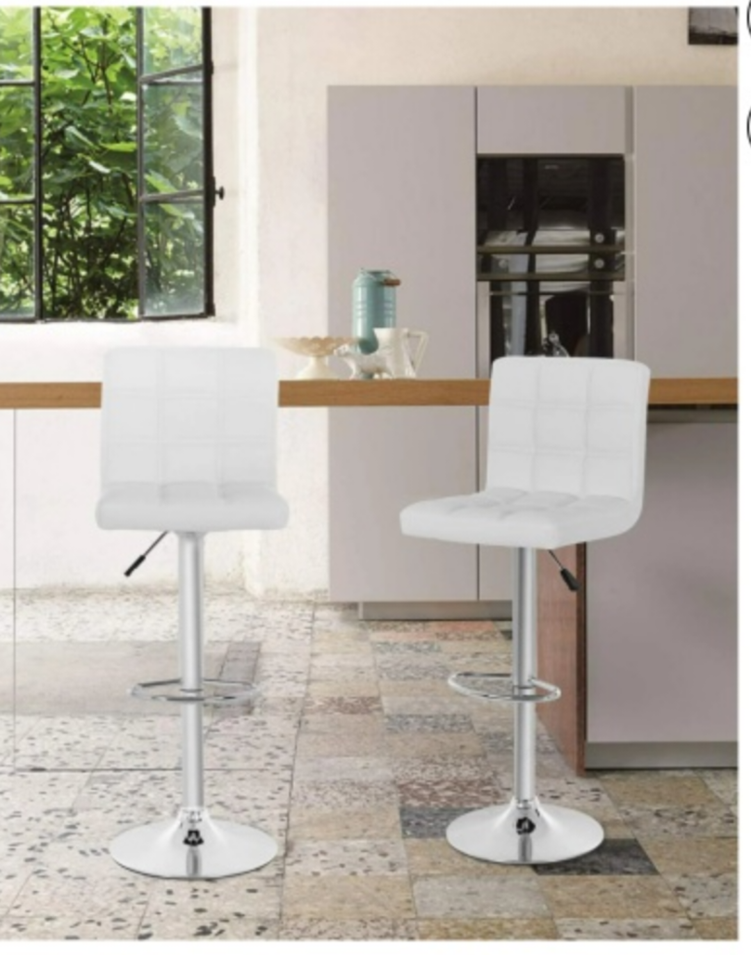 Winford Swivel Adjustable Height Bar Stool - photo 2