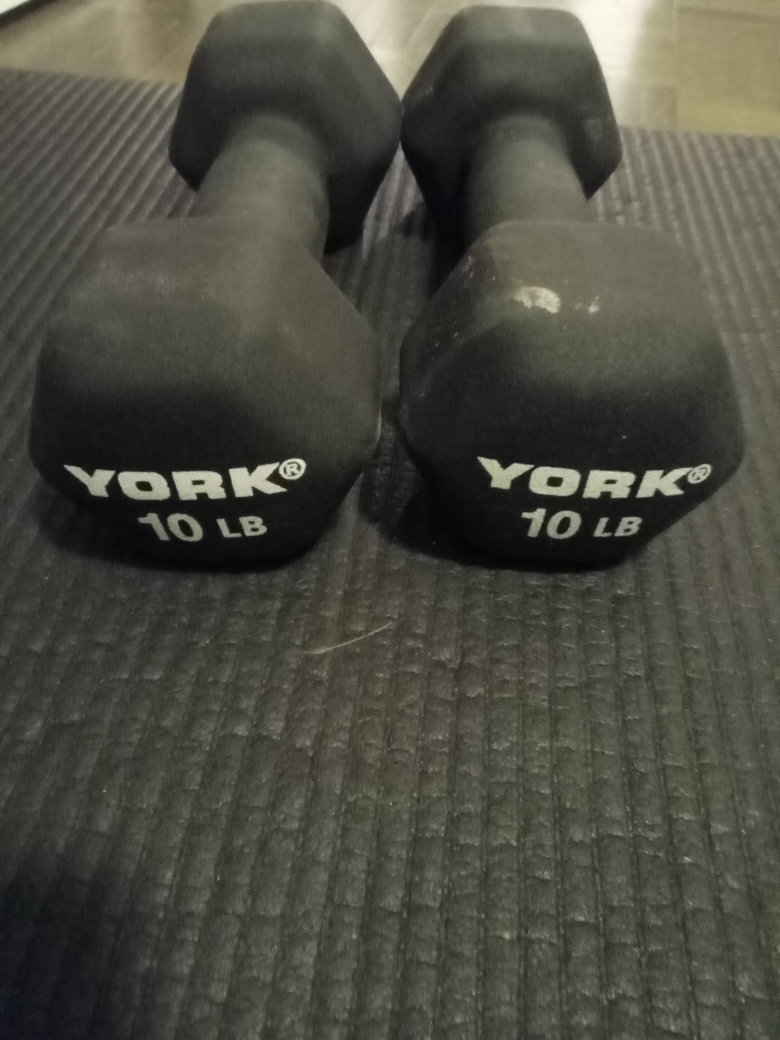 York 10lb Dumbbells - Pair