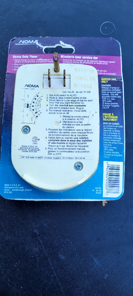 NOMA Multiple Setting Timer - 1875 Watts - photo 5