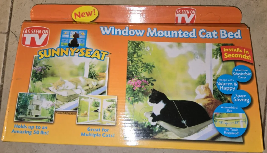 BNIB SunnySeat Window Mounted Cat Bed Brand New In Box image indicator(5)