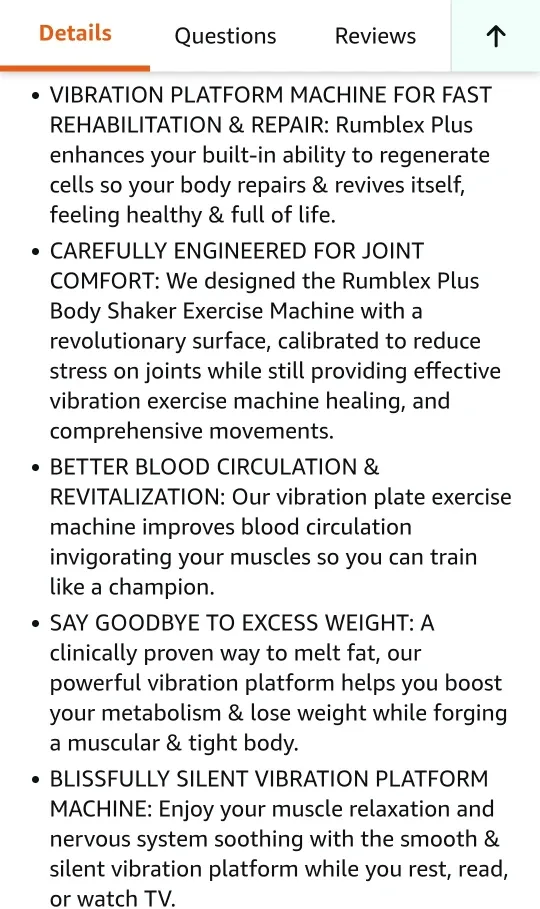 Rumblex Plus 4D Vibration Plate Exercise Machine Lifepro image indicator(4)