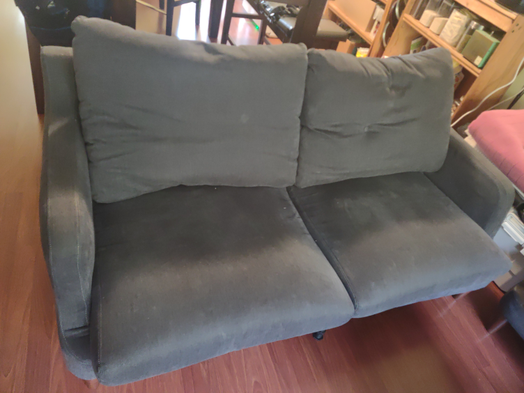 Dark Grey Two-Seater Sofa & 2 one -seater sofa