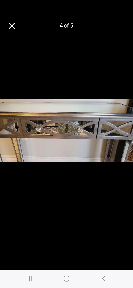 Mirrored Vanity Table with Drawers image indicator(3)