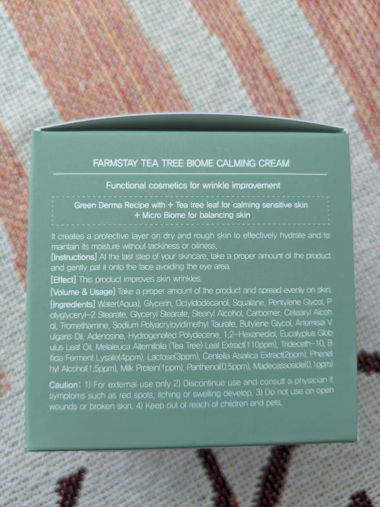 Kbeauty - Brand New Farmstay tea tree biome calming cream image indicator(3)