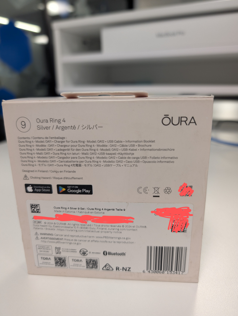 NEW Oura Ring Gen 4 - Size 9 - Silver - photo 2