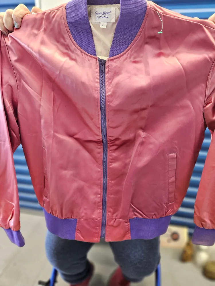 Vintage Crown Royal Collection Satin Jacket - Size L image indicator(2)