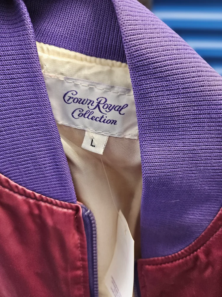 Vintage Crown Royal Collection Satin Jacket - Size L image indicator(5)
