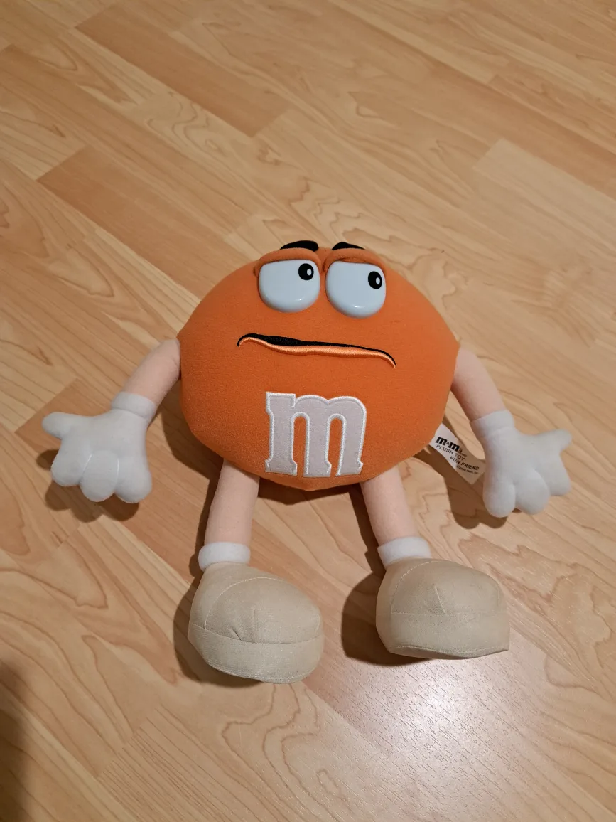 Vintage Mars M&M Toy Fun Friend Bendable Soft Plush 12" image indicator(4)