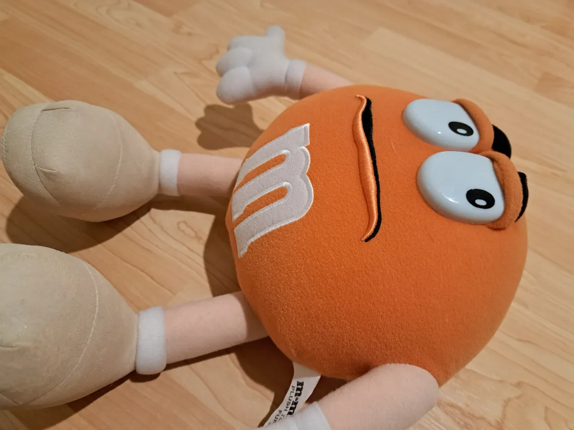 Vintage Mars M&M Toy Fun Friend Bendable Soft Plush 12" image indicator(5)