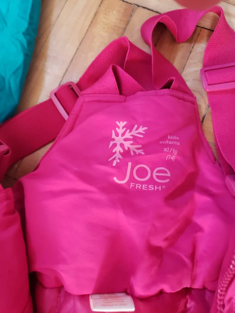 Joe Fresh Kids Pink Snow Pants Size XL/10 image indicator(2)