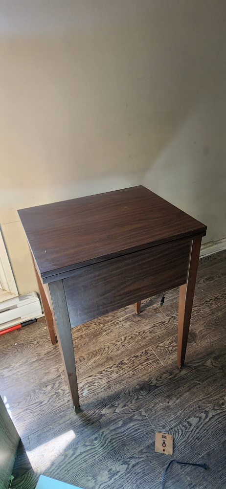 Vintage Singer Sewing Machine with Cabinet