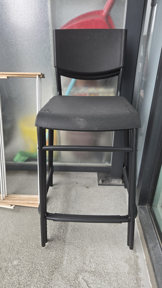 3 Ikea Black Counter Height Chair - photo 2