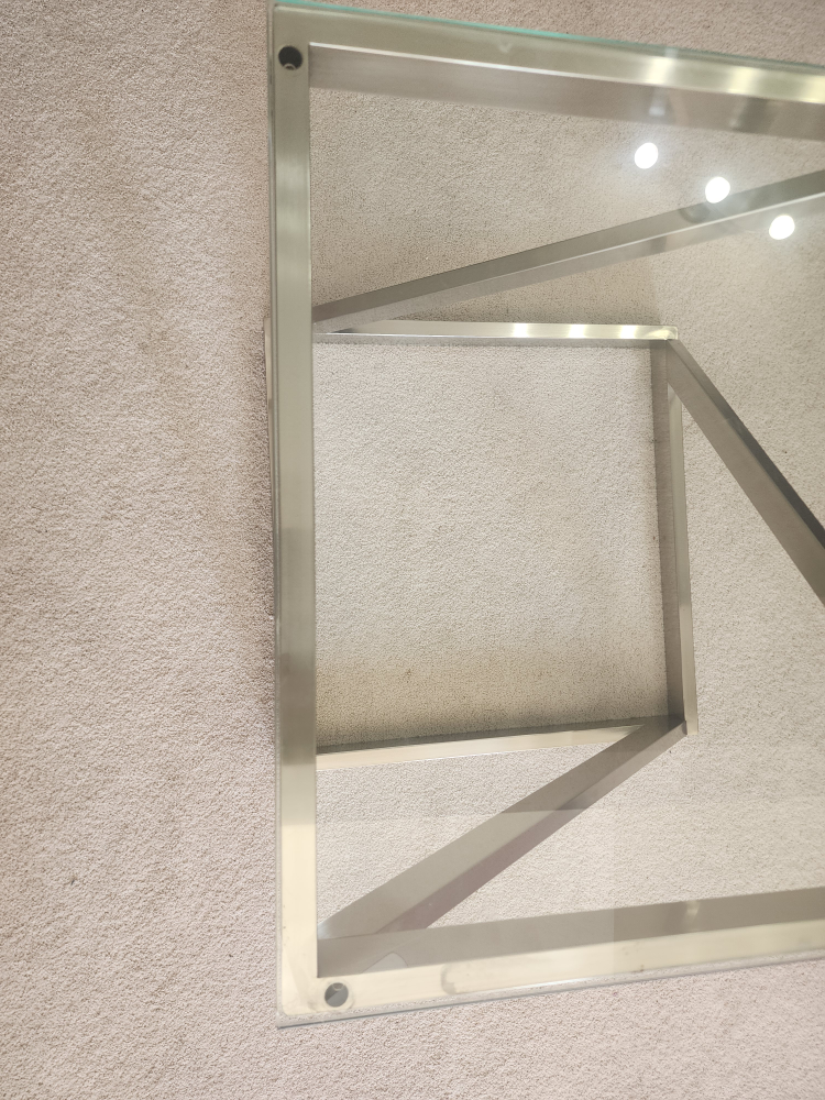 Modern Glass and Chrome Coffee Table - photo 3