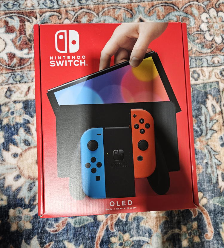 Nintendo Switch OLED Console and Games - photo 3