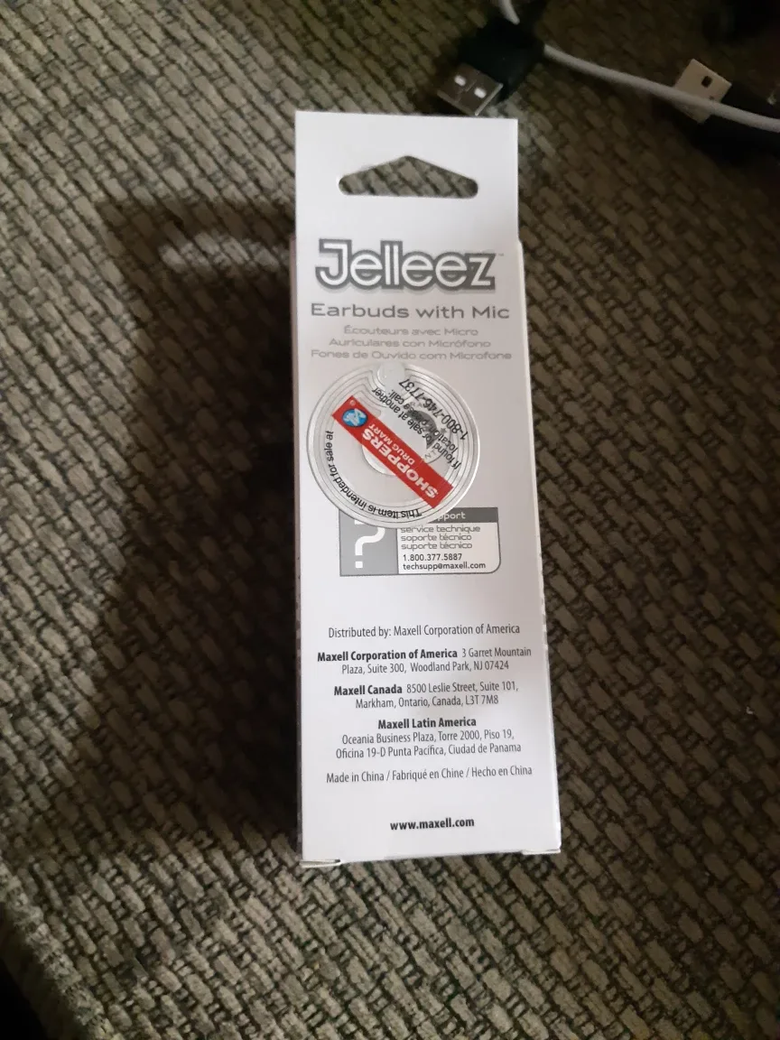 Maxell JelleeZ Earbuds with Mic - White image indicator(2)