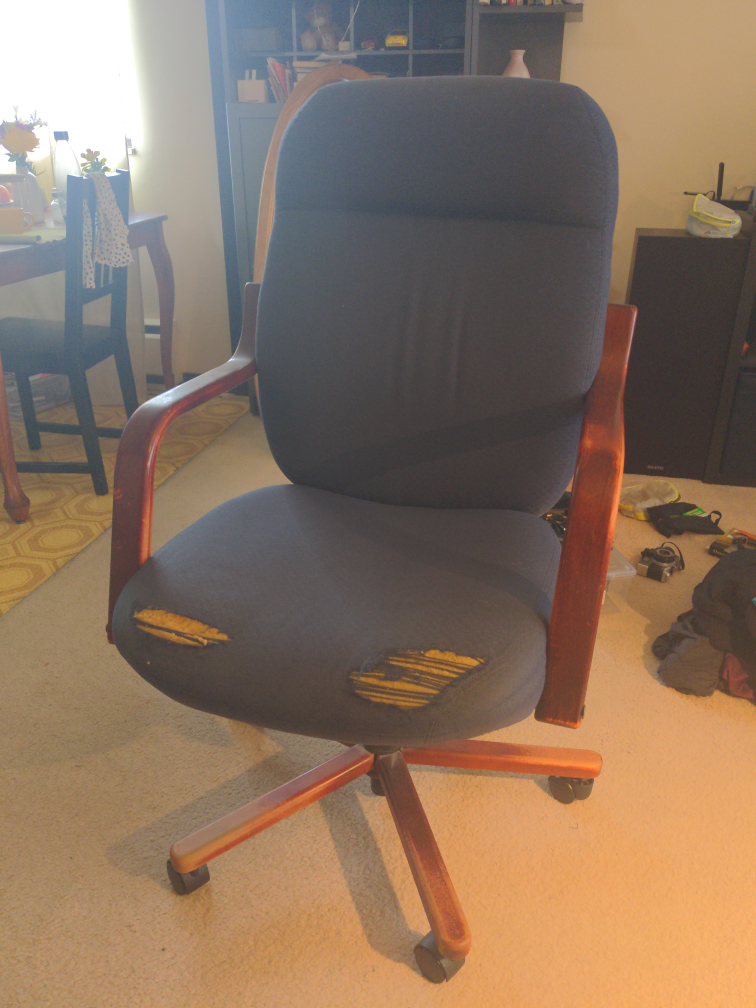 Office chair, needs repair. Free.