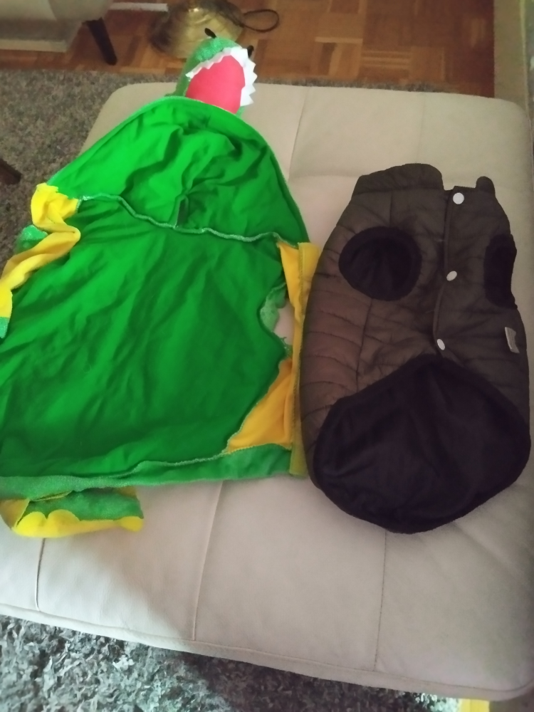 Adorable Dog Costume Set - Dinosaur & Puffer Jacket - photo 5
