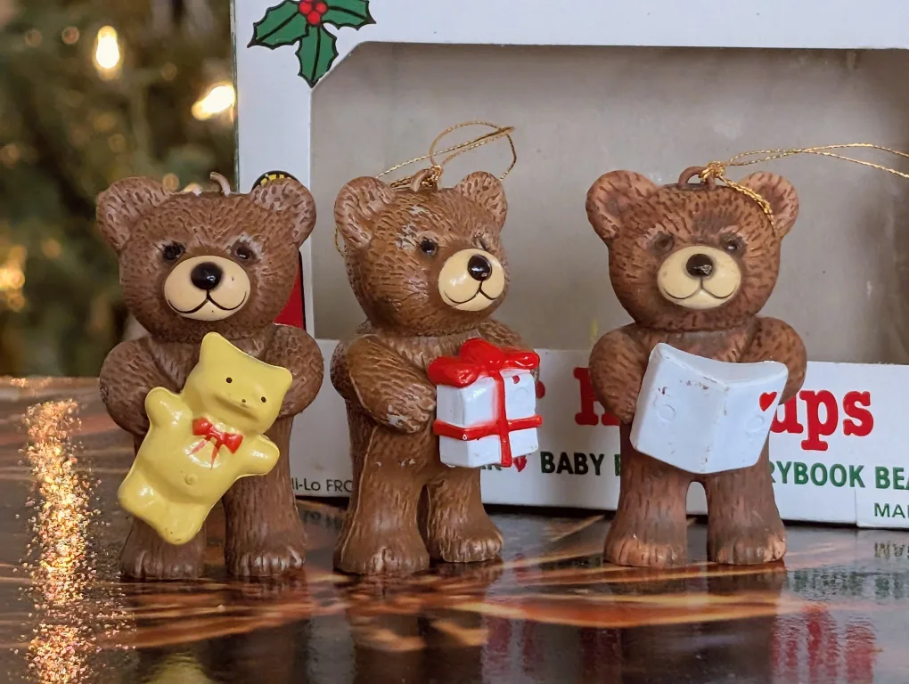 Vintage hand-painted Christmas Ornament Set image indicator(5)