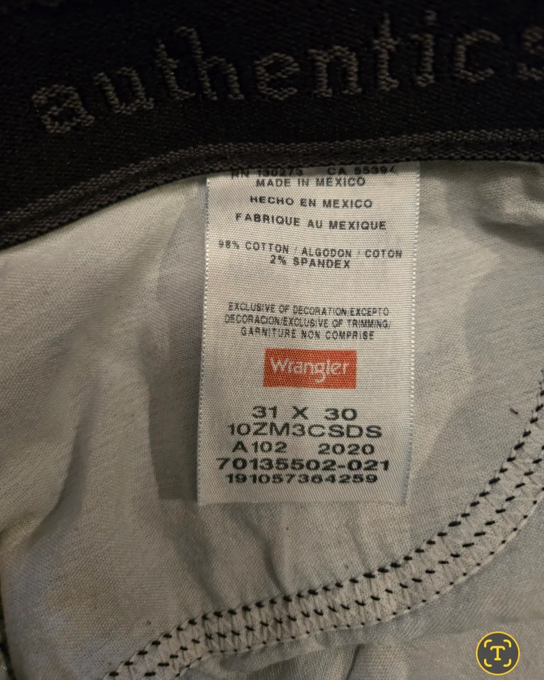 Wrangler Authentics Men's Jeans Size 31x30 image indicator(3)