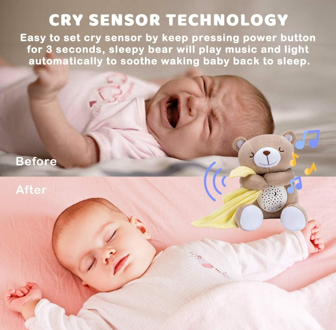 NEW Baby Sleep Soother, Night Light & White noise sound bear - photo 4