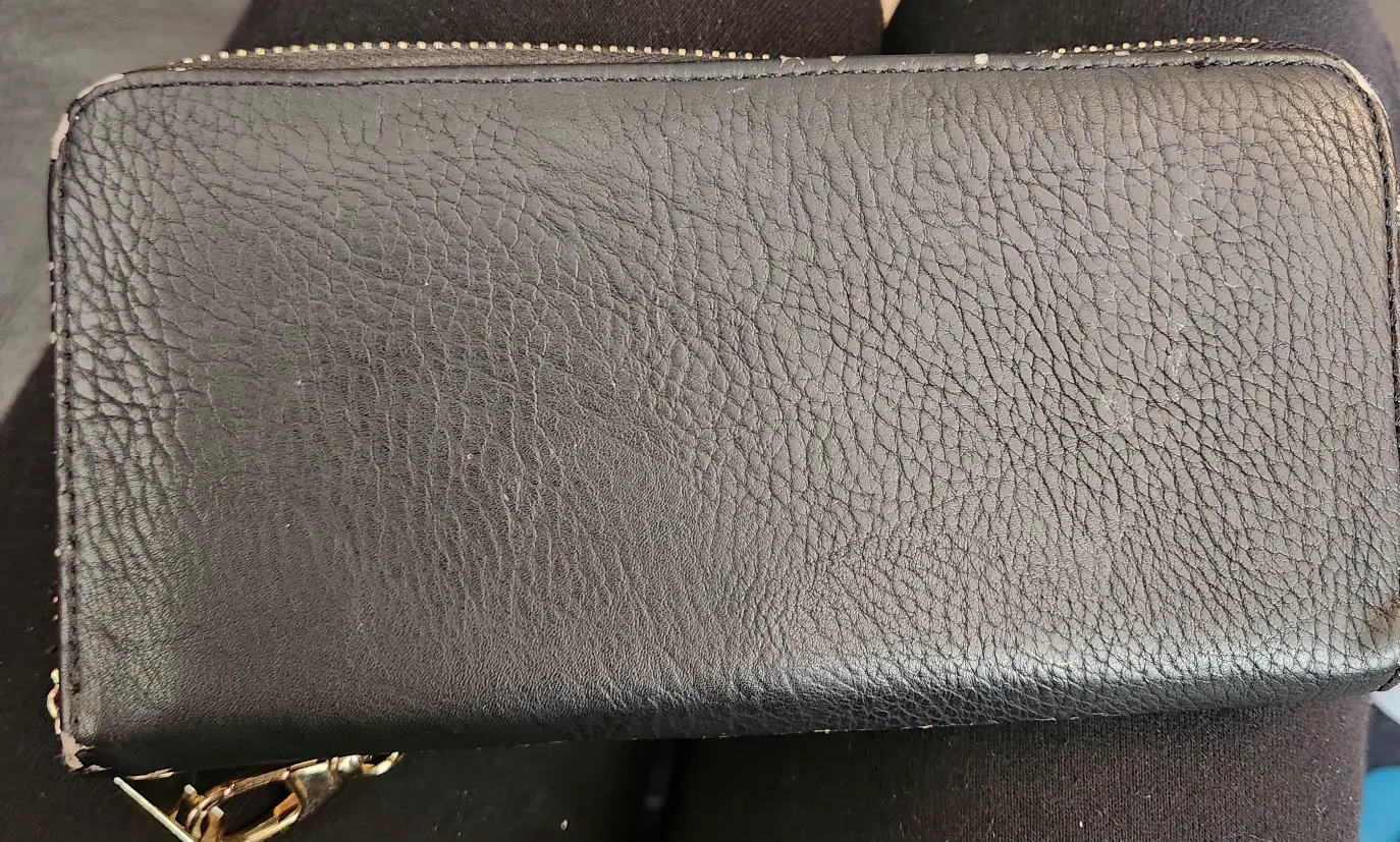 Michael Kors Black Leather Zip-Around Wallet image indicator(2)