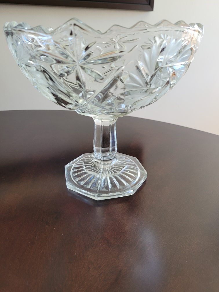 Vintage Crystal Serving Bowl and Platter Set - photo 2