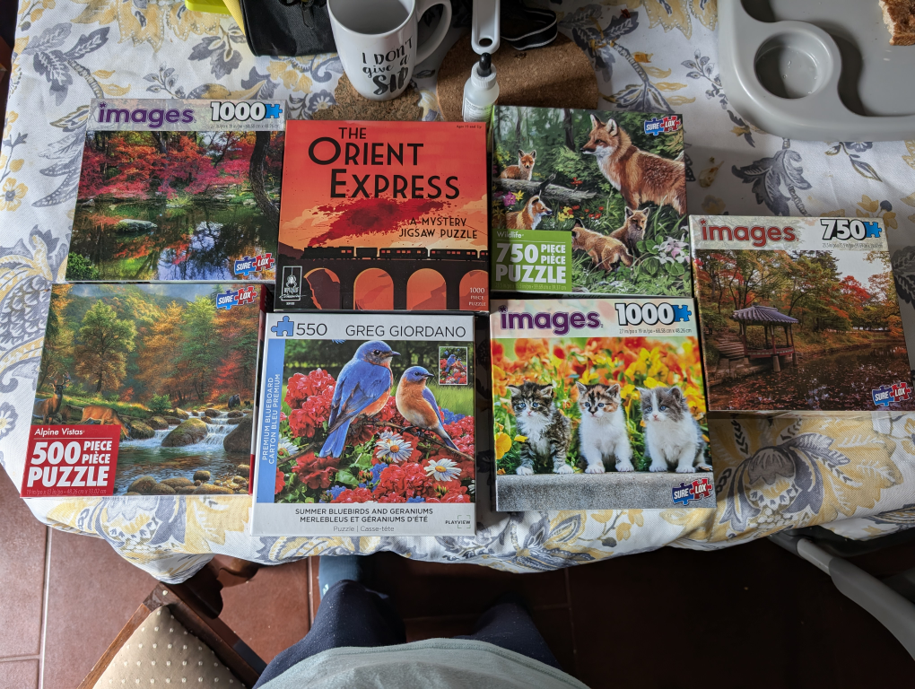 Six Jigsaw Puzzles - Variety of Themes and Piece Counts
