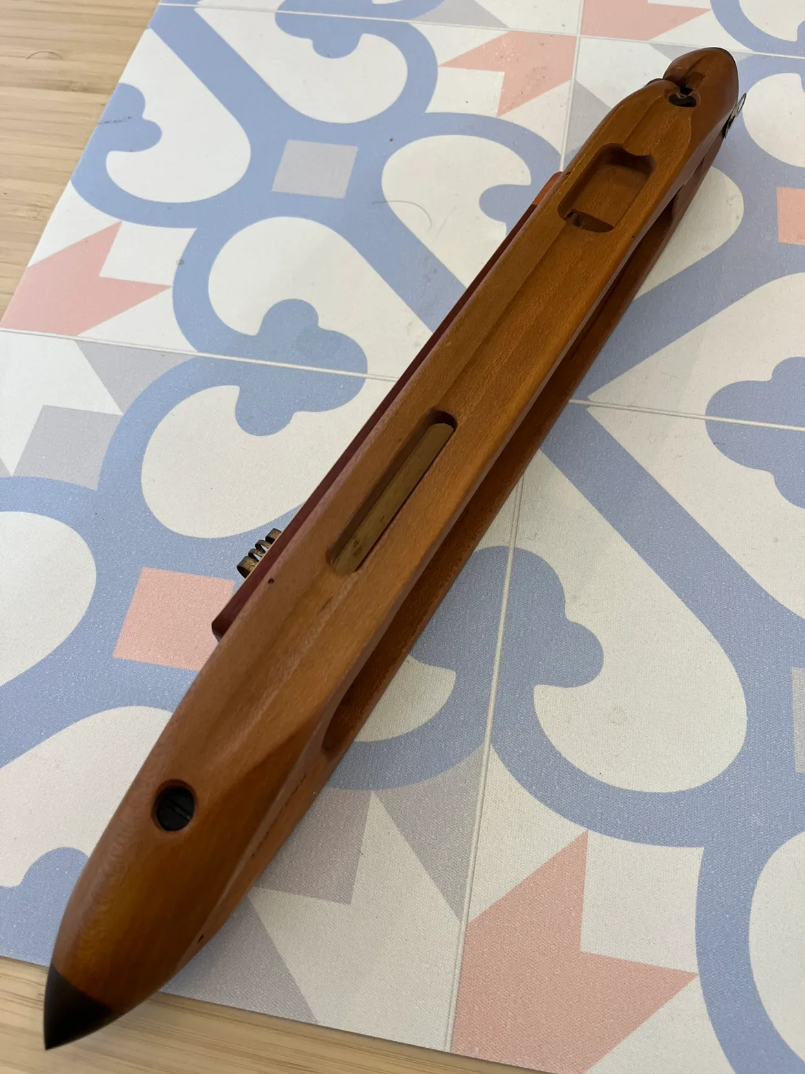 Vintage Fly shuttle with Thermometer image indicator(5)