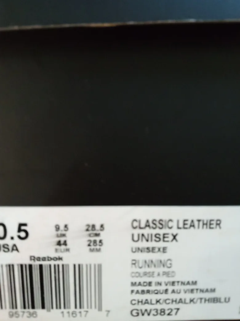 Reebok Classic Leather Unisex Running Shoes - Size 10.5 US image indicator(4)