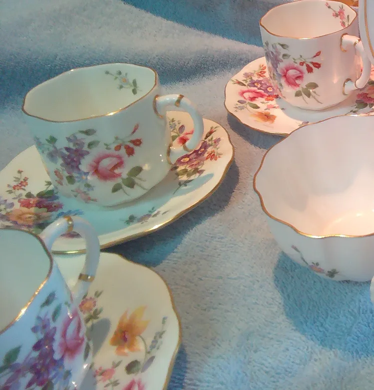 Royal Crown Derby Coffee Pot Set "Derby Posies image indicator(4)