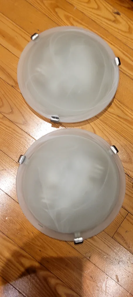 Pair of Frosted Glass Ceiling Lights image indicator(6)