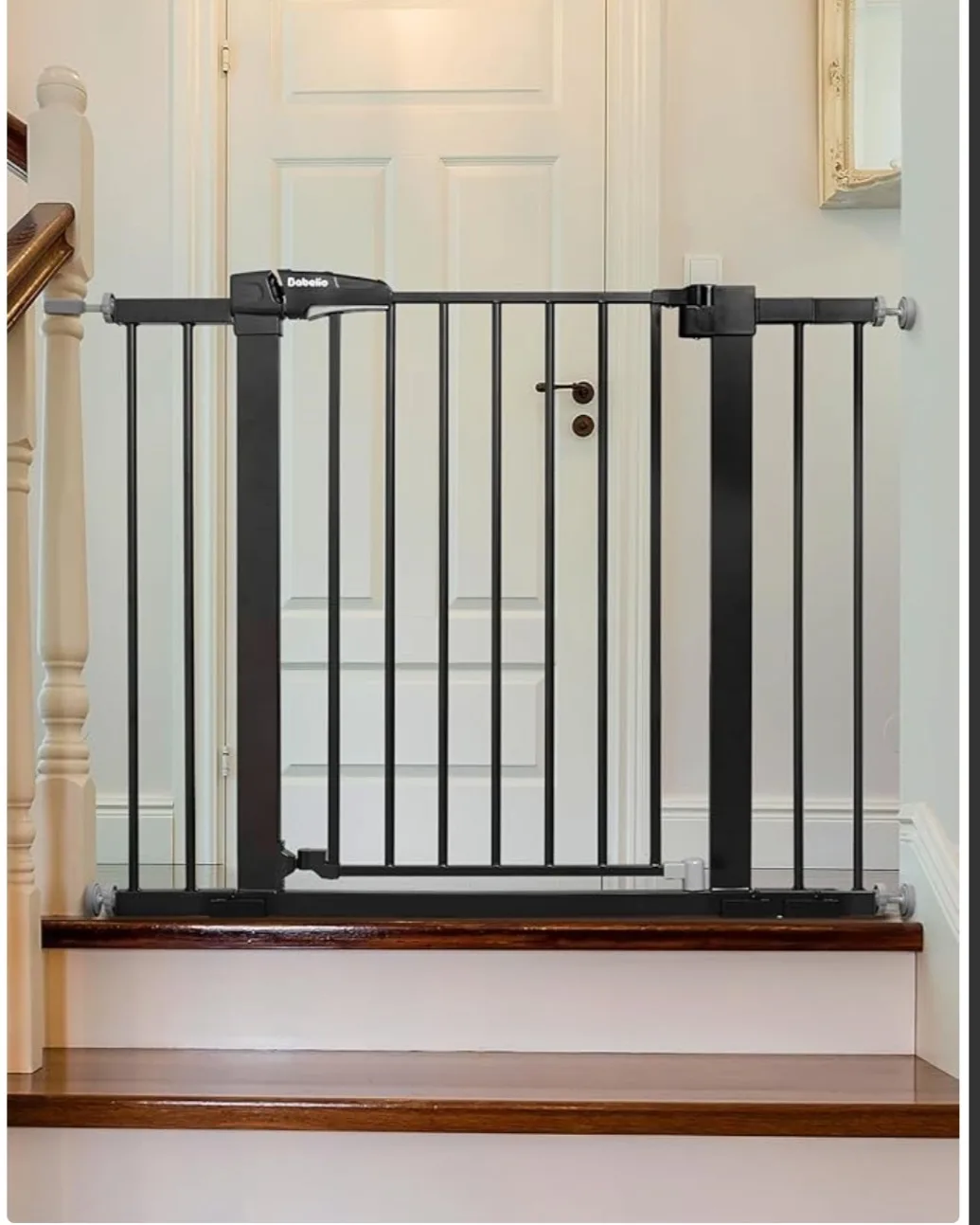 Bobellio Black Metal Baby Safety Gate image indicator(2)