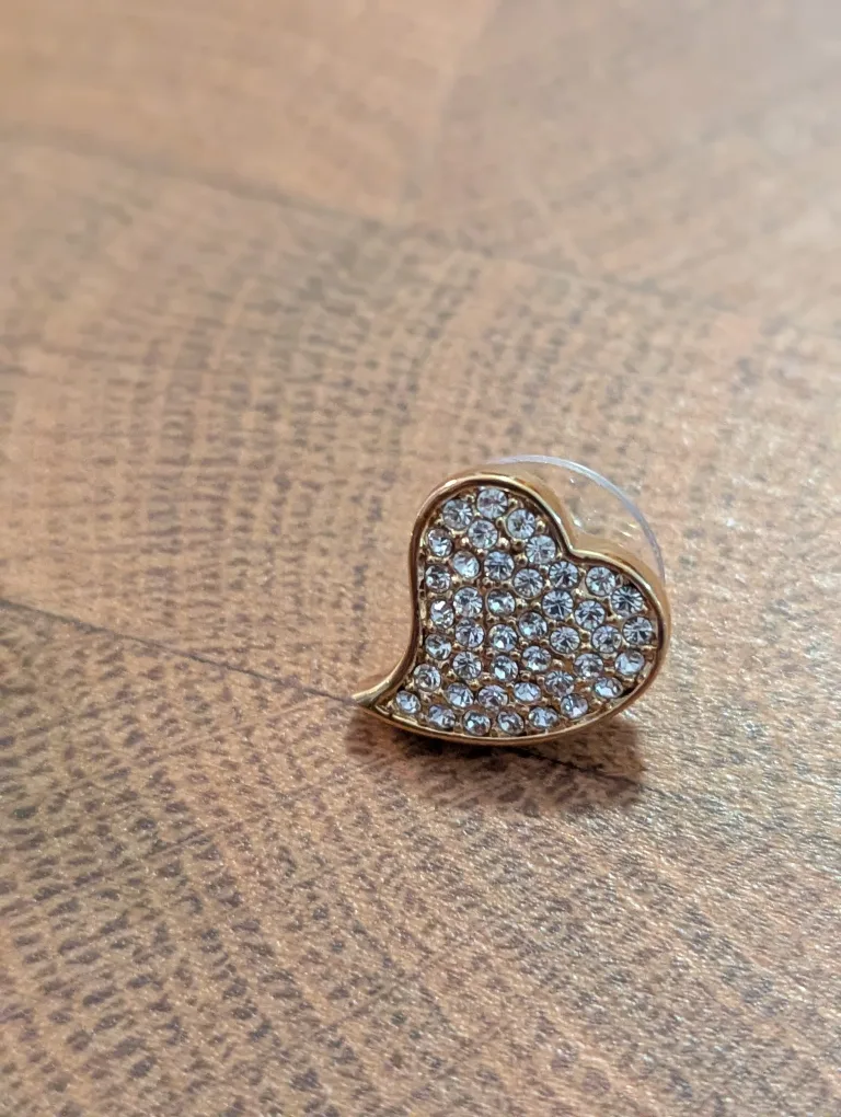 Guess Gold-Tone Heart-Shaped Earring image indicator(3)