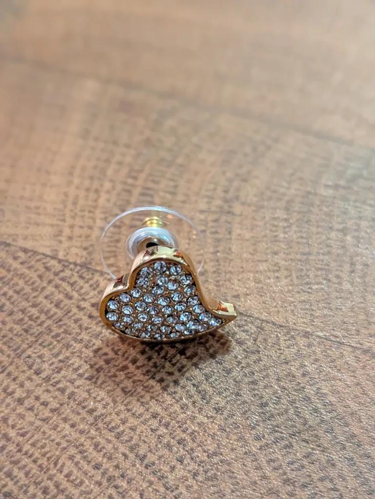 Guess Gold-Tone Heart-Shaped Earring image indicator(4)