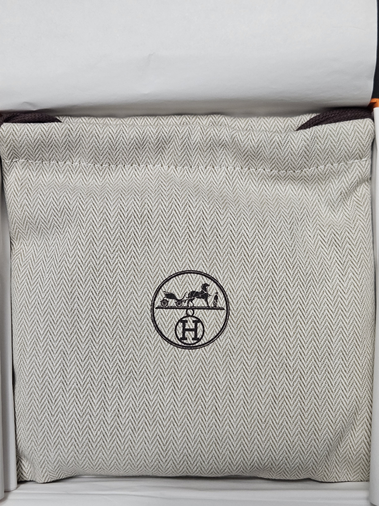 Hermès Sangle Cavale 25 mm Bag Strap - Black and White - photo 2