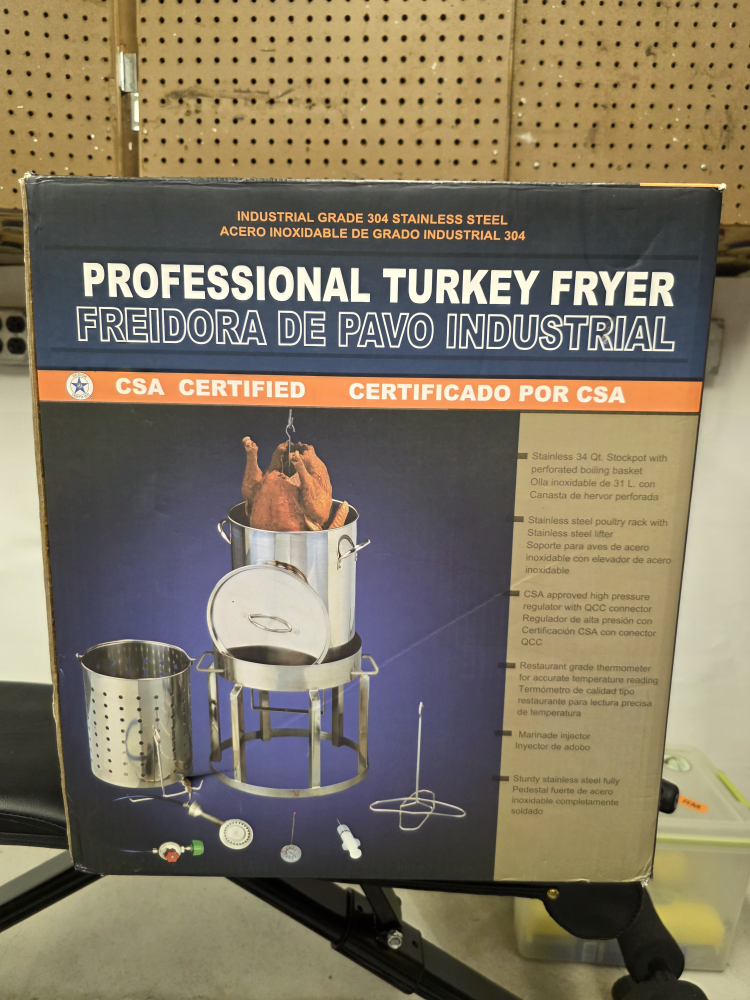 New Professional Turkey Fryer - 34 Qt. Industrial Grade