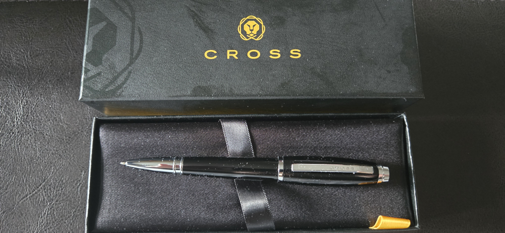New Cross Black Ballpoint Pen in Box