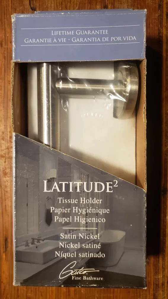 Gatco Latitude² Satin Nickel Bathroom Tissue Holder thumbnail