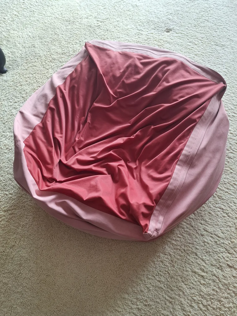Muji Bean Bag with red cover image indicator(2)