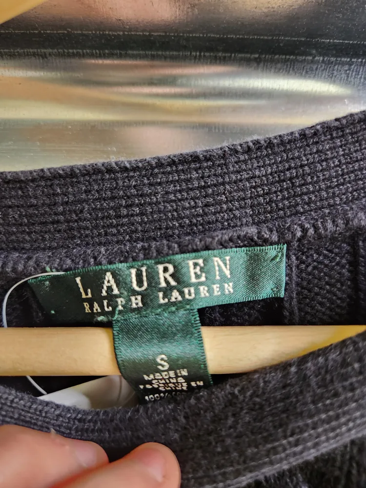 Lauren Ralph Lauren Black Cable Knit Sweater image indicator(3)