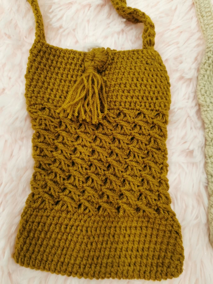 Set of Four Handmade Crochet Mini Crossbody Bags - photo 3