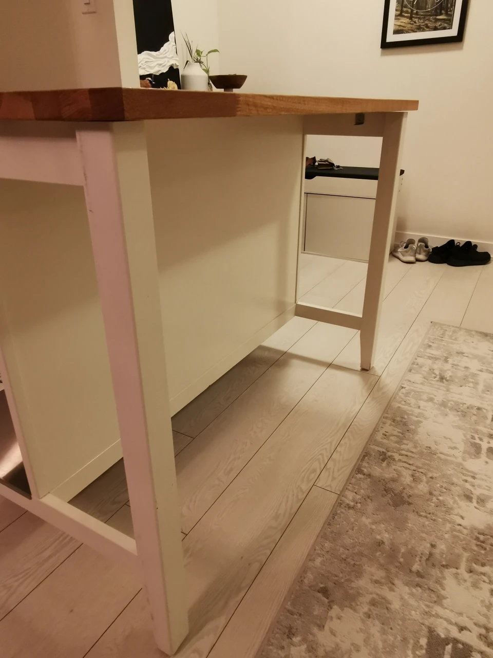 IKEA Kitchen Island with Butcher Block Top - photo 2