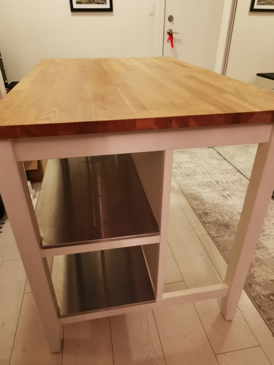 IKEA Kitchen Island with Butcher Block Top - photo 3